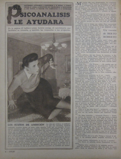 »Der Traum von der Ambition« (aus: Idilio Nr. 79, 23.5.1950)