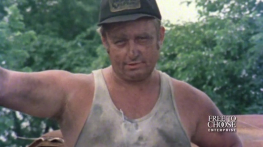 John Persinger, Coal Depot Worker, aus: Free to Choose, Folge 8: Who Protects the Worker? (Filmstill 09:32)