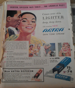 Anzeige für eine hautaufhellende Creme (aus: »Drum«, August 1962)