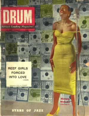 »Drum«-Cover, Juni 1957, Foto und Gestaltung von Jürgen Schadeberg