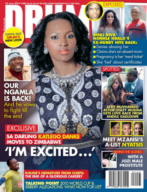 »Drum« heute (Cover vom 18. Juni 2015): Weiterhin Stars und Sternchen, aber seltener Politik und investigativer Journalismus.(<http://drum.co.za/wp-content/uploads/2015/06/1806-Cover.jpg>)