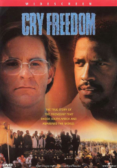 Cry Freedom (United Kingdom, 1987), 157 min., director and producer: Richard Attenborough, screenplay: John Briley (based on books by Donald Woods), music: George Fenton/Jonas Gwangwa, camera: Ronnie Tailor, cast: Denzel Washington, Juanita Waterman, Kevin Kline et al.
