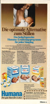 »Die optimale Alternative zum Stillen« (aus: Eltern, April 1980)