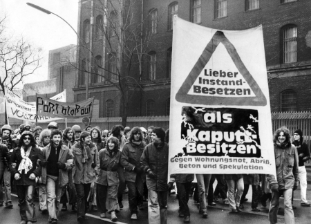 Demonstration in Berlin-Moabit, 20. Dezember 1980(Foto: Michael Kipp/Umbruch Bildarchiv) Demonstration in Berlin-Moabit