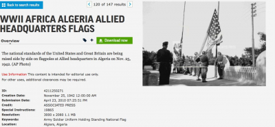 Das Originalfoto vom 25. November 1942 (Screenshot; apimages ID: 4211250271) Das Originalfoto vom 25. November 1942