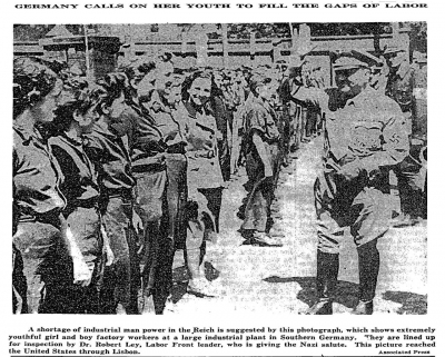 Abgedruckt in der »New York Times« vom 6. Juli 1942, S. 8, mit der Angabe: »This photo reached the United States through Lisbon.«