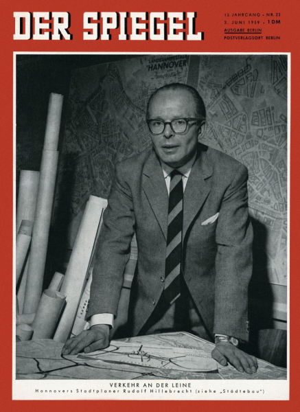 »Verkehr an der Leine« – SPIEGEL-Cover 23/1959 »Verkehr an der Leine« – SPIEGEL-Cover 23/1959