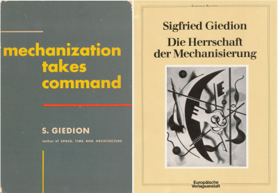 Buchcover von 1948 und 1982 (gta Archiv/ETH Zürich, Nachlass Sigfried Giedion)