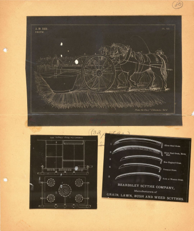 Photostat eines britischen Patents für eine Mähmaschine von 1811 – für Giedions Kapitel über die Mechanisierung der Landwirtschaft (gta Archiv/ETH Zürich, Nachlass Sigfried Giedion)