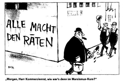 Karikatur im »Spiegel« vom 2. Dezember 1974 (© Horst Haitzinger, München)