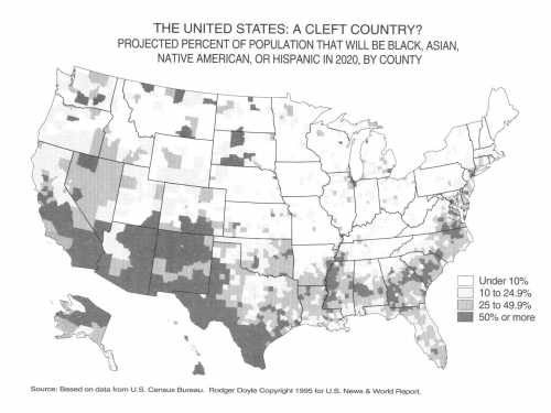 »A Cleft Country?« Demographischer Wandel als angebliche Bedrohung (aus: Clash of Civilizations, S. 206)