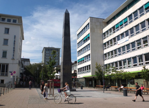 Der heutige Standort des Kasseler Denkmals in der Treppenstraße (Foto: Stephan Scholz, 2020)