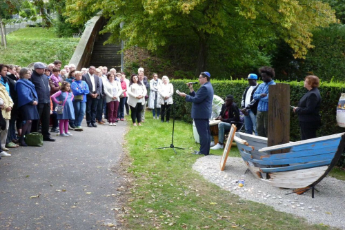 Veranstaltung zur Eröffnung der Gedenkstätte in Biberach mit einem jüdischen Kantor, 1. Oktober 2016 (Foto: Lucia Braß)