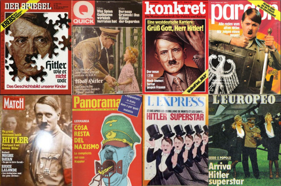 »Hitler Superstar«: Titelbilder deutscher und internationaler Zeitschriften aus dem September und Oktober 1977 (Foto: Tobias Becker) »Hitler Superstar«: Titelbilder deutscher und internationaler Zeitschriften aus dem September und Oktober 1977 (Foto: Tobias Becker)