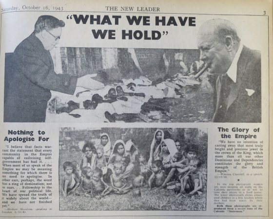 »What we have we hold« (aus: The New Leader, 16.10.1943, S. 3) »What we have we hold« (aus: The New Leader, 16.10.1943, S. 3)