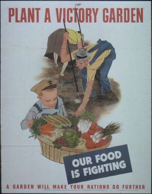 »OUR FOOD IS FIGHTING«. US-amerikanisches Poster aus der Zeit des Zweiten Weltkrieges (National Archives and Records Administration, Public Domain) »OUR FOOD IS FIGHTING«. US-amerikanisches Poster aus der Zeit des Zweiten Weltkrieges (National Archives and Records Administration, Public Domain)