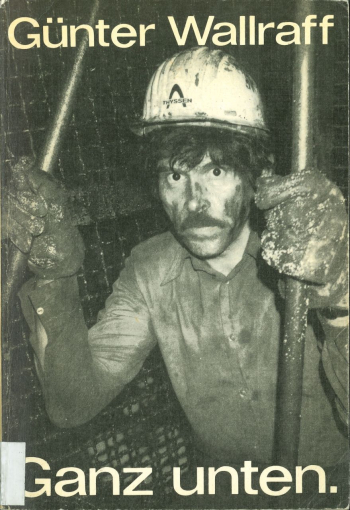 Cover der DDR-Lizenzausgabe von »Ganz unten« (1986/87), wiederum mit einem Titelfoto von Günter Zint, Umschlaggestaltung Günter Woinke, Aufbau-Verlag, Berlin und Weimar
