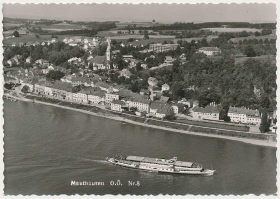 Abb. 16: »Mauthausen O.Ö.«, Postkarte, gelaufen, Datum unleserlich (Ende der 1960er-Jahre), Echte Photographie (Foto Grüll, Linz)