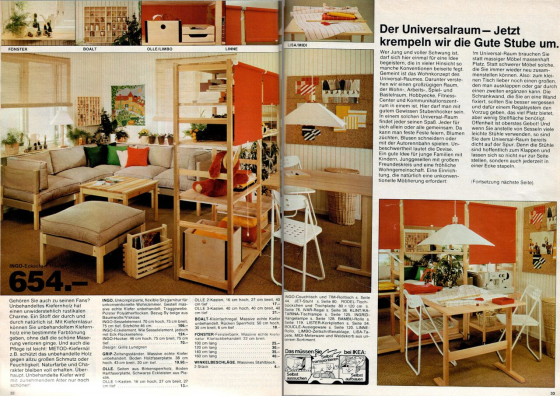 IKEA-Katalog Deutschland 1978/79, S. 32f. (© Inter IKEA Systems B.V.) IKEA-Katalog Deutschland 1978/79, S. 32f. (© Inter IKEA Systems B.V.)