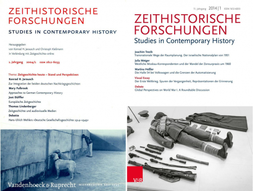 Cover des ersten Hefts (ZF 1/2004) und der ersten Ausgabe im neuen Layout (ZF 1/2014)