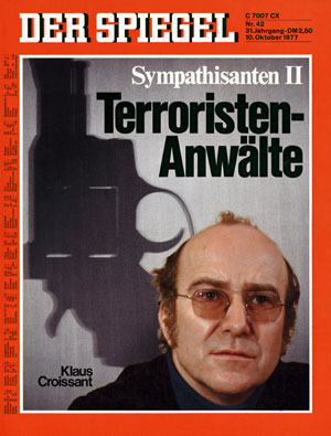 SPIEGEL-Titel vom 10. Oktober 1977 SPIEGEL-Titel vom 10. Oktober 1977