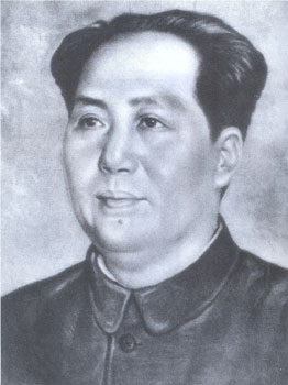 Das (zweite) Mao-Porträt von Xin Mang, Herbst 1950
(Sammlung Gerhard Paul)