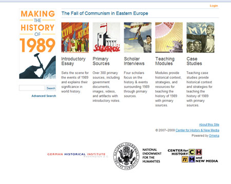 Startseite „Making the History of 1989“