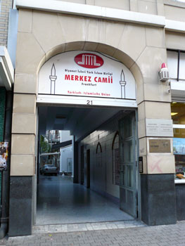 Merkez-Moschee in der Münchner Straße in Frankfurt am Main