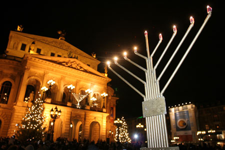 Chanukkafest vor der Alten Oper in Frankfurt am Main, 2008