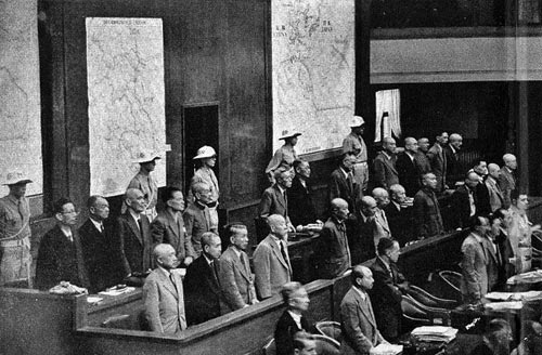 Angeklagte des Internationalen Militärtribunals für den Fernen Osten, Tokio 1946
