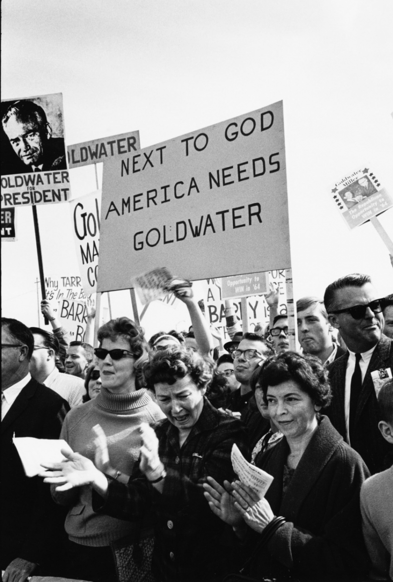 Unterstützer:innen von Goldwater im Wahlkampf, Portland 1964: Ein Erlöser Amerikas? (picture-alliance/TopFoto/Chicago History Museum)