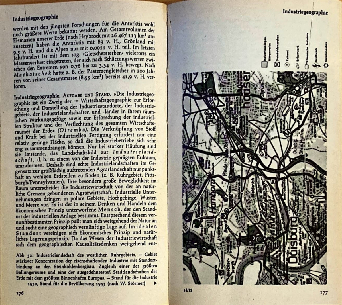 Beispielseite aus Lexikon-Band 14: Allgemeine Geographie (1959)