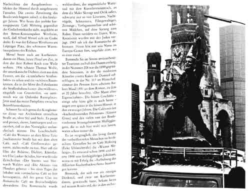 Statt der Gedächtniskirche bildet dieser Reiseführer von 1982 den Saxophonspieler davor ab. Saxophonspieler