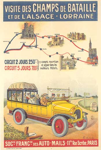 Plakat: Besuch der Schlachtfelder und von Elsass-Lothringen