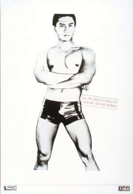 Abb. 9: »ALL THE SMARTEST BODIES IN TOWN ARE WEARING RUBBER.« Action for AIDS, Singapur, 56,0 x 37,5 cm, ca. 1994 (Sammlung Deutsches Hygiene-Museum Dresden, noch nicht katalogisiert, Reproduktionsnummer Abb. 9: »ALL THE SMARTEST BODIES IN TOWN ARE WEARING RUBBER.« Action for AIDS, Singapur, 56,0 x 37,5 cm, ca. 1994 (Sammlung Deutsches Hygiene-Museum Dresden, noch nicht katalogisiert, Reproduktionsnummer